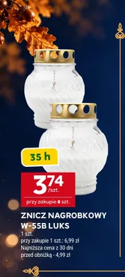 Znicz nagrobkowy W-55B Luks promocja w Stokrotka