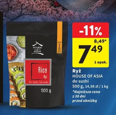 Ryż do sushi HOUSE OF ASIA promocja w Intermarche