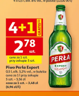 Piwo Perła Export promocja w Auchan