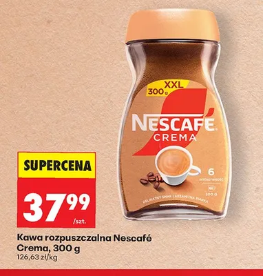 Kawa rozpuszczalna Nescafé Crema promocja w Biedronka