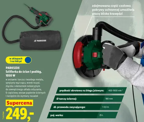 Szlifierka do ścian i podłóg, 1050 W promocja w Lidl