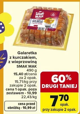 Galaretka z kurczakiem, z wieprzowiną promocja w Carrefour Market