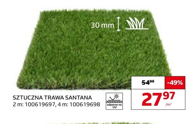 Sztuczna trawa Santana 30 mm promocja w Komfort
