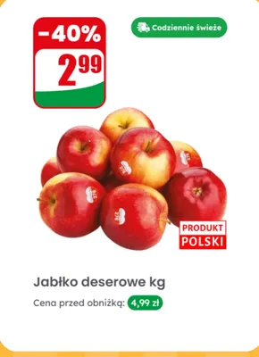 Jabłko deserowe promocja w Dino