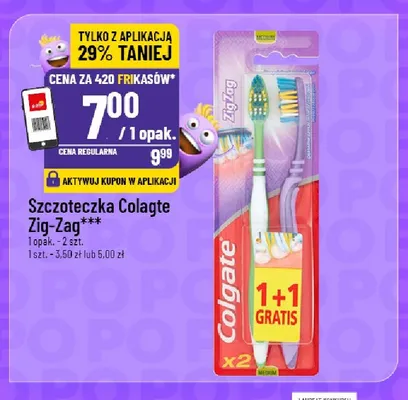 Szczoteczka do zębów Colgate Zig-Zag 2-pak promocja w POLOmarket