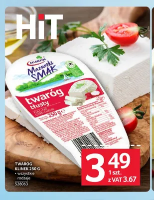 Twaróg klinek Mazurski Smak promocja w Selgros