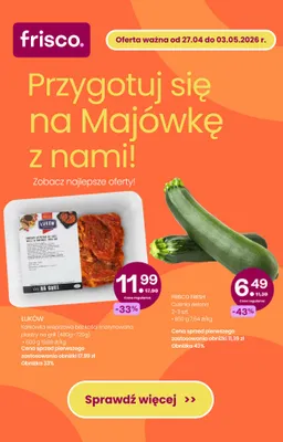 Cukinia zielona Frisco Fresh promocja w Frisco