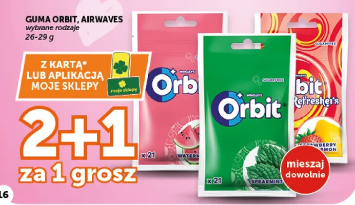 Guma Orbit Refreshers Strawberry Lemon promocja w Euro Sklep