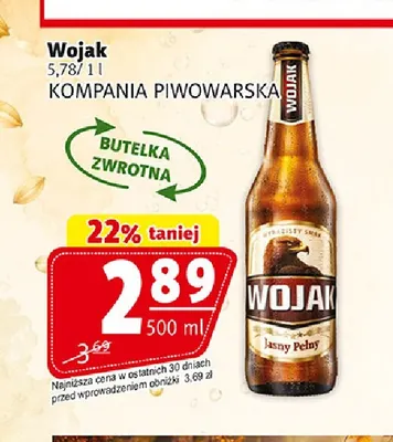 Piwo Wojak Jasny Pełny promocja w Prim Market