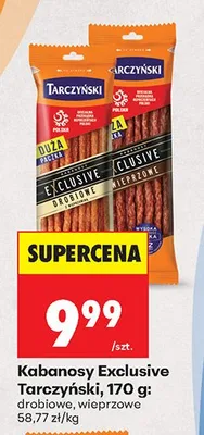 Kabanosy Exclusive drobiowe promocja w Biedronka
