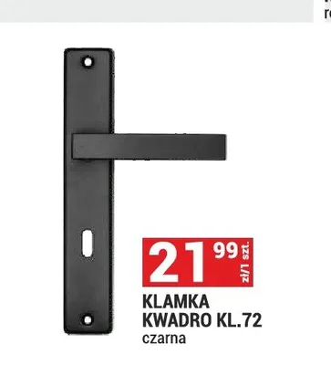 Klamka Kwadro Kl.72 czarna promocja w Merkury Market