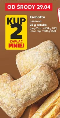 Ciabatta pszenna promocja w Kaufland