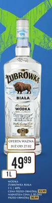 Wódka Biała 1 l promocja w Dino