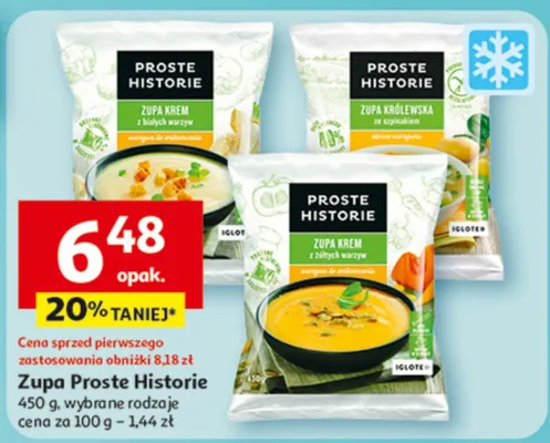 Zupa Proste Historie wybrane rodzaje promocja w Auchan