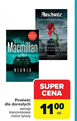 Powieść dla dorosłych kieszonkowa różne tytuły promocja w Carrefour