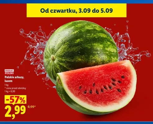 Arbuz polski luzem promocja w Lidl