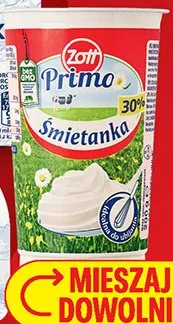 Śmietanka 30% Primo promocja w Biedronka