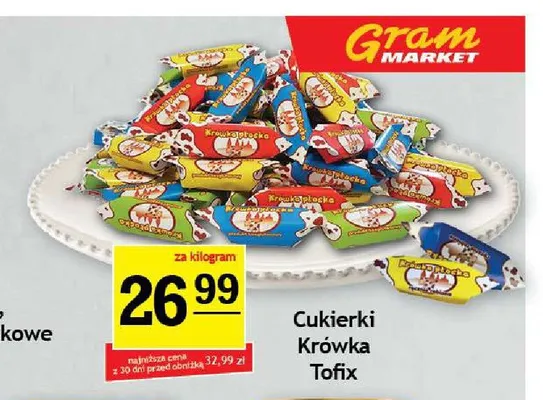 Cukierki Krówka Tofix promocja w Gram Market