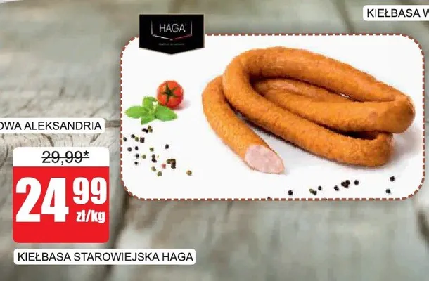 Kiełbasa starowiejska Haga promocja w Bingo