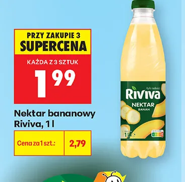 Nektar bananowy Riviva promocja w Biedronka