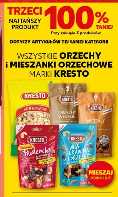 Orzechy i mieszanki orzechowe Kresto promocja w Kaufland