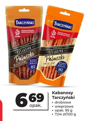 Kabanosy Exclusive Paluszki wieprzowe Tarczyński promocja w Odido