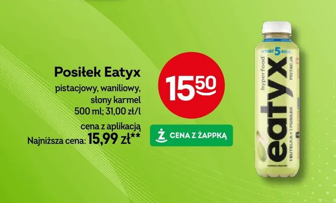 Posiłek pistacjowy promocja w Żabka