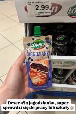Dżem z czarnej porzeczki Łowicz promocja w Dino
