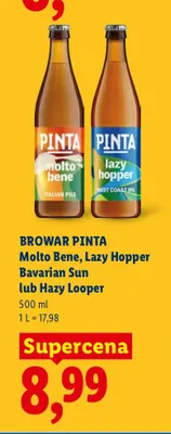 Piwo Browar Pinta Lazy Hopper promocja w Lidl