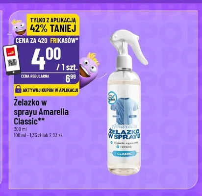 Żelazko w sprayu Amarella Classic promocja w POLOmarket