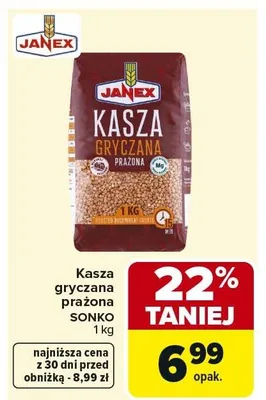 Kasza gryczana prażona 1kg promocja w Carrefour