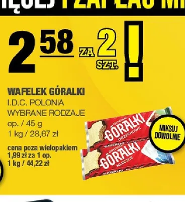 Wafelek Góralki Orzechowe promocja w SPAR