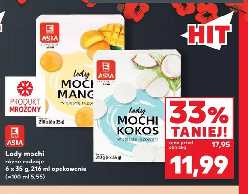 Lody mochi mango Asia promocja w Kaufland