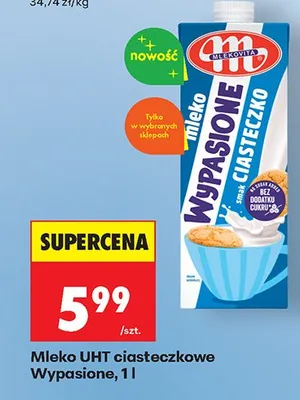 Mleko UHT ciasteczkowe Wypasione promocja w Biedronka