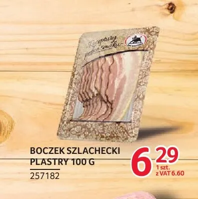 Boczek szlachecki plastry ZMB Białystok promocja w Selgros