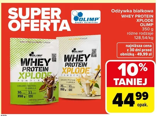 Odżywka białkowa różne rodzaje promocja w Carrefour