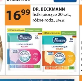Listki piorące Dr. Beckmann promocja w Drogerie Laboo