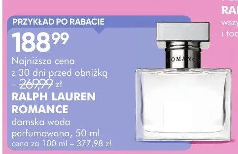 Woda perfumowana męska Ralph Lauren Romance promocja w Super-Pharm