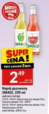 Napój gazowany SMAQI promocja w Twój Market
