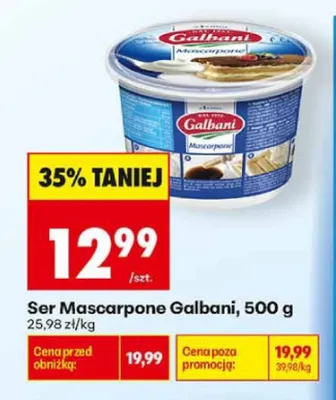 Ser Mascarpone Galbani promocja w Biedronka