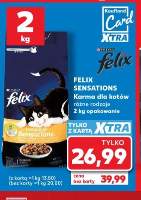 Karma dla kotów Felix Sensations promocja w Kaufland