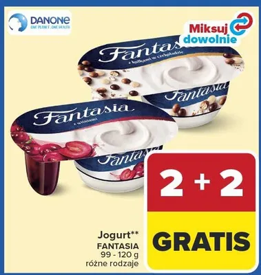 Jogurt Fantasia Danone promocja w Carrefour