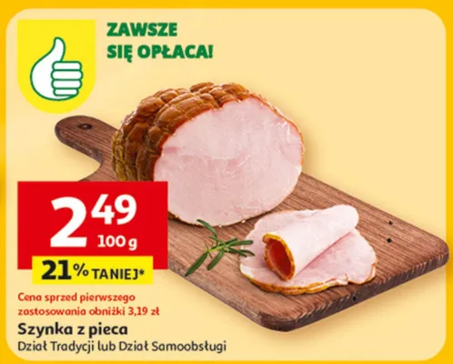 Szynka z pieca promocja w Auchan