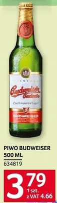 Piwo Budweiser 500ml promocja w Selgros