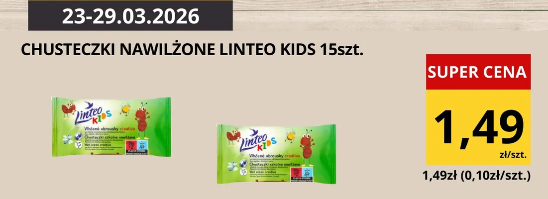 Chusteczki nawilżone promocja w Supeco