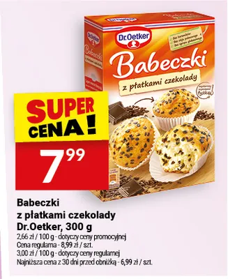Babeczki z płatkami czekolady Dr.Oetker promocja w Twój Market