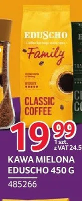 Kawa mielona EDUSCHO Family Classic Coffee promocja w Selgros