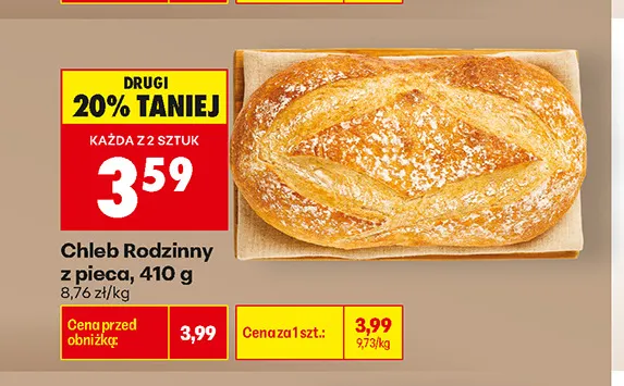 Chleb Rodzinny z pieca promocja w Biedronka