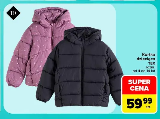 Kurtka dziecięca TEX promocja w Carrefour