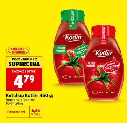 Ketchup pikantny Kotlin promocja w Biedronka